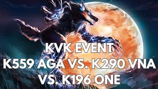 KVK Event K559 vs K290 vs K196 Guns Of Glory GOG [upl. by Drida]