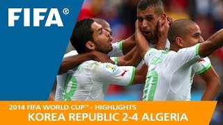 Korea Republic v Algeria  2014 FIFA World Cup  Match Highlights [upl. by Shira685]