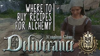 Kingdom Come Deliverance  Where to Buy Alchemy Recipes [upl. by Kristopher]