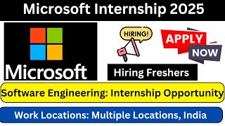 Microsoft Software Engineering Internship Opportunity [upl. by Ariik]