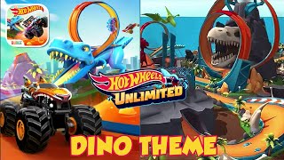 Hot Wheels Unlimited  NEW Dino Theme Tracks Update Gameplay [upl. by Baiel877]