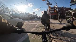 Toronto Winter  Afternoon Bike Ride toronto cycling cycle bike bikeride gopro winter [upl. by Imoyaba726]