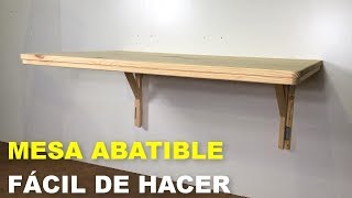 Mesa Abatible De Madera Fácil De Hacer Paso a Paso [upl. by Ladew]