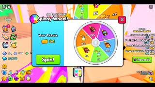 Spinny wheel tickets gets spun 100 times [upl. by Woodley670]