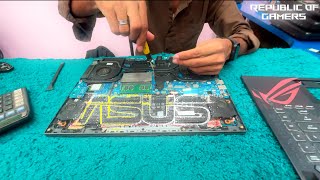 asus rog strix g15 keyboard replacement 😢  2022 model [upl. by Remlap]