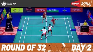 GR TOYOTA GAZOO RACING Thailand Open 2022  Day 2  Court 1  Round of 32 [upl. by Rramaj436]