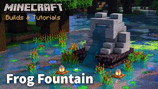 Automatic Frog Fountain  Minecraft Tutorial [upl. by Ahcurb186]