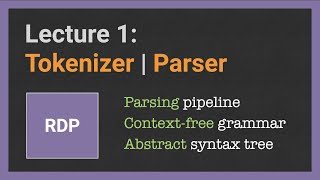 Building a Parser from scratch Lecture 118 Tokenizer  Parser [upl. by Alesram]