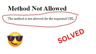 SOLVED The method is not allowed for the requested URL Flask [upl. by Novart]