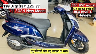 🔥Tvs Jupiter 125 New Model 2024 Details Review  PriceMileage New Features  Jupiter 125cc [upl. by Fernandez]