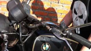 1980 Black BMW R100  Starting from cold [upl. by Aluino639]