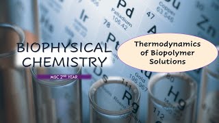 Thermodynamics of Biopolymer Solutions Biophysical Chemistry [upl. by Anglim402]