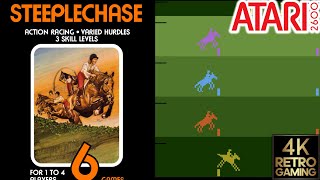 Steeplechase Atari 2600 4k Gameplay [upl. by Anairb891]