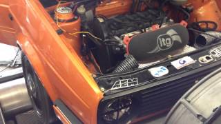 Golf Mk2 On ITBs Run Trough The Gears On The Dyno [upl. by Eibbed]