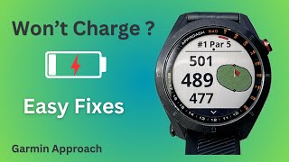 Garmin Approach Golf Watch Not Charging How To Fix It [upl. by Eldon]