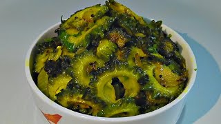 Karlyachi bhaji  कारल्याची भाजी  Veg And Healthy Recipe In Marathi By Asha Maragaje [upl. by Yoj]