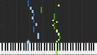 Bach  Polonaise in G Minor BWV Anh119 Synthesia [upl. by Nywnorb851]