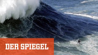 Die Weltrekordwelle Big Wave Surfing in Nazaré  DER SPIEGEL [upl. by Ainel905]