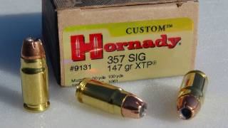 357 SIG Hornady XTP 147 gr AMMO TEST [upl. by Lehcor]