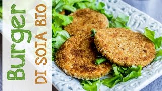 BURGER DI SOIA fatti in casa FACILI PROTEICI e LIGHT perfetti per la CENA  Vegan burger recipe [upl. by Crescen]