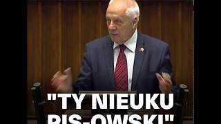 Stefan Niesiołowski do posła quotTy nieuku PiSowskiquot [upl. by Gitt]