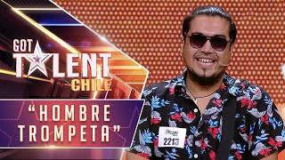 quotEl hombre trompetaquot  Audiciones  Got Talent Chile 2024 [upl. by Airretnahs676]