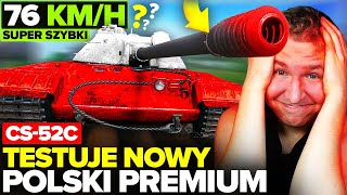 GRAM NOWYM POLSKIM CZOŁGIEM PREMIUM  CS52C [upl. by Nerot]