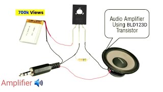 DIY Transistor BLD123D Amplifier circuit 5v  main amplifier speaker connection Tamil Homemade [upl. by Welch]