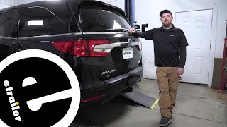 etrailer Class III Trailer Hitch Installation  2018 Honda Odyssey [upl. by Htnnek]