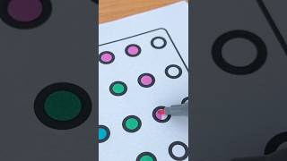 Dots Pattern ASMR colouring 🤪🤩 youtubeshorts relaxingcoloring asmrtriggers [upl. by Ahsaeym]