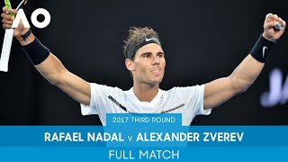 Rafael Nadal v Alexander Zverev Full Match  Australian Open 2017 Third Round [upl. by Anedal805]