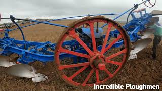 1916 John Fowler amp Co K7 Steam 4 Furrow Reversible Plough 16 nHP at Rutland [upl. by Kaule]