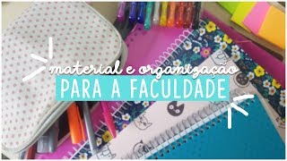 MATERIAL ESCOLAR 2018  ORGANIZAÇÃO PARA A FACULDADE FEAT STUDY AND PLAN [upl. by Shu375]