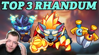 Top 3 Rhandum League decks  Rush Royale [upl. by Karrie620]