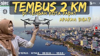 TEST JARAK TERBANG DRONE SJRC F22S DI PEMUKIMAN PADAT TENGAH KOTA  APAKAH BISA LONG RANGE [upl. by Tobi]