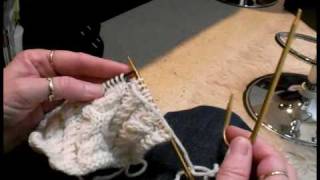 Irish Cable Knitting  How to Knit a Cable Stitch [upl. by Catie]