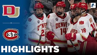 Denver vs St Cloud State  NCAA College Hockey  NCHC Frozen Faceoff  Highlights  March 22 2024 [upl. by Vanni]