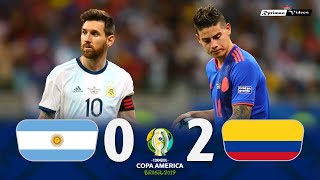 Argentina 0 x 2 Colombia ● 2019 Copa América Extended Goals amp Highlights HD [upl. by Delos]