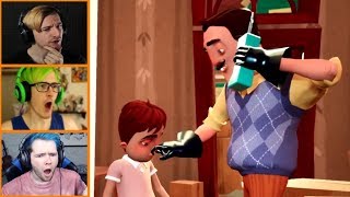 Lets Players Reaction To The Neighbors Family  Hello Neighbor Hide And Seek [upl. by Nirag380]