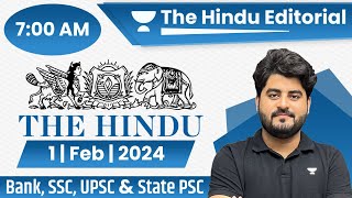 1 Feb 2024  The Hindu Analysis  The Hindu Editorial  Editorial by Vishal sir  Bank  SSC  UPSC [upl. by Marti]