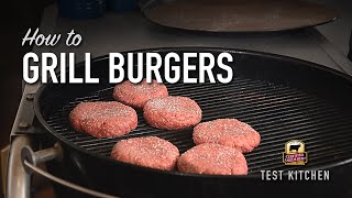 How to Grill Burgers on a Charcoal Grill [upl. by Schwejda]