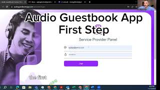 Audio Guestbook Direct App Step 1 Create a ProfileAccount [upl. by Aneda]