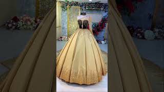 Ball gown design very classy color and unike design bridal dress 👀viralvideo [upl. by Sonaj941]