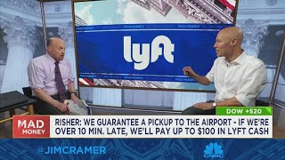 Lyft CEO David Risher goes oneonone with Jim Cramer [upl. by Lenrow]