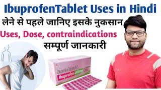 Ibuprofen tablets ip 400 mg  brufen 400 mg tablet uses in hindi  uses side effectsprecuations [upl. by Arrac348]