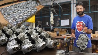 70cc Metro Motorcycle Engine Assembling Process in a Factory [upl. by Anderea]