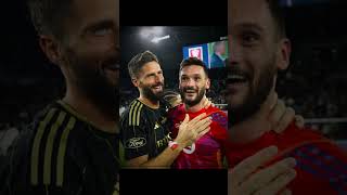 Lloris and Giroud reunited ❤️‍🩹🇫🇷 mls football worldcup france lloris giroud [upl. by Arrak296]