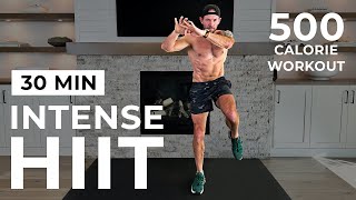 30 Min Intense HIIT Workout For Fat Burn amp Cardio No Equipment No Repeats [upl. by Odicalp]