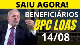 1408  BOLETIM BPC LOAS 13º SALÁRIO BPC  EXTRATO PAGAMENTOS LIBERADOS AGOSTOCONFIRA [upl. by Accebber]