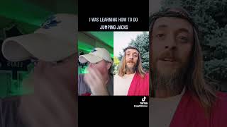 I WAS LEARNING HOW TO DO JUMPING JACKS jesus shortsvideo funny youtubeshorts [upl. by Lac]